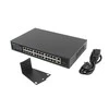 Šakotuvas LANBERG jungiklis PoE+ 19 colių 24x 1GB POE+ 2x GB 2x SFP 360W RSGE-24P-2GE-2S-360 nevaldomas