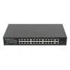 Šakotuvas LANBERG jungiklis PoE+ 19 colių 24x 1GB POE+ 2x GB 2x SFP 360W RSGE-24P-2GE-2S-360 nevaldomas