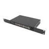 Šakotuvas LANBERG jungiklis PoE+ 19 colių 24x 1GB POE+ 2x GB 2x SFP 360W RSGE-24P-2GE-2S-360 nevaldomas