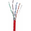 LANBERG Lan Cable UTP 1Gb/s 305m solid CCA Raudona