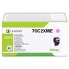 Lexmark 70C2XME (702XC) Toneris kasetė, Magenta, 4000 puslapių