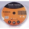 Libox Kabelis koncentryczny PCC80 100m koaksialinis kabelis RG-6/U Baltas