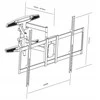 LIBOX Sienos laikiklis LCD televizoriui DUBAJ LB-450 | 32''-70", 50kg | juodas