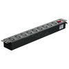 19 colių ilgio maitinimo lizdas 230 V - 9 lizdai (IEC320 C13), su LED jungikliu, 1,8 m laidu CEE 7/7 ALANTEC