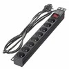 Alantec PZ081U3M galios prailginimas 3 m 8 kintamosios srovės lizdas (-ai) Vidinis Juodas