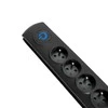 QOLTEC 50111 Surge Protector 6 maitinimo lizdas 1,8m