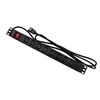 QOLTEC 53998 Apsauga nuo viršįtampių Qoltec skirta RACK 19 1U 10A PDU 8xIEC C13 2m