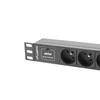 LANBERG PDU-03E-0200-BK PDU 10 1U 16A 3x 230v PL 2m Juodas