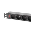 LANBERG PDU-09E-0300-BK PDU 1U 16A 9 sockets uni-schuko 3m Juodas