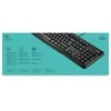 Logitech klaviatūra K120 su laidu, US/INT išdėstymas