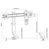 Laikiklis MACLEAN DESK MOUNT HANGER FOR 2 MONITORS MC-854