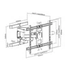 Laikiklis Maclean MC-881 TV bracket 37-85 " Juodas max Vesa 600x400 60kg