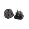 MACLEAN MCE72 Maclean MCE72 Plug Adapteris UK to EU juodas