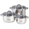 Puodų Rinkinys - Maestro MR-2120-6L Nerūdijančio Plieno 6 Dalių