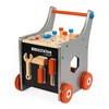 JANOD medinis magnetinis stumdukas-veiklos centras BRICO KIDS DIY TROLLEY