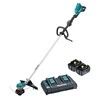 Makita akumuliatorinė žoliapjovė DUR368LPT2, 35 cm, 2x18V Li-Ion, 2x5,0Ah