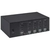 Intracom MANHATTAN KVM jungiklis HDMI/USB 4x1 dvigubo monitoriaus vaizdo 4K 30Hz