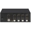 Intracom MANHATTAN KVM jungiklis HDMI/USB 4x1 dvigubo monitoriaus vaizdo 4K 30Hz