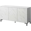 Cama Meble Komoda - Marmo 150x45x80,5 Cm Balta Matinė/Margolo Balta