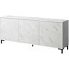 Cama Meble Komoda - Marmo 200x45x80,5 Cm Balta Matinė/Margolo Balta