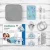Medisana | Inhaliatorius | IN 165 | Didelis efektyvumas dėl naujoviškos mikrokompresoriaus technologijos. Maitinamas iš įkraunamos baterijos: idealiai tinka keliaujant. Motyvinė kaukė vaikams leidžia lengvai įkvėpti. Tiksliniam vaikų ir suaugusiųjų viršutinių ir apatinių kvėpavimo takų ligų (pvz., astma ir peršalimo) gydymui. Mažo triukšmo purškimas. Automatinis išsijungimas, kai bakas tuščias