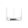 TP-Link „Mercusys“ | Belaidis N maršrutizatorius | MW305R | 802.11n | 300 Mbit/s | 10/100 Mbit/s | Ethernet LAN (RJ-45) jungtys 3 | Tinklo palaikymas: Ne | MU-MiMO: Ne | Mobilusis plačiajuostis ryšys: Ne | Antenos tipas: 3 fiksuotos | Ne