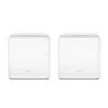 Maršrutizatorius TP-Link „Mercusys“ | AC1300 viso namo tinklinio „Wi-Fi“ sistema | „Halo H30G“ (2 vnt.) | 802.11ac | 400+867 Mbit/s | Ethernet LAN (RJ-45) jungtys 2 | Tinklo palaikymas: Taip | MU-MiMO: Taip | Ne, mobilusis plačiajuostis ryšys:
