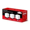 Maršrutizatorius TP-Link Mercusys AC1900 viso namų tinklo „Wi-Fi“ sistema | Halo H50G (3 pakuotės) | 802.11ac | 1300+600 Mbit/s | Ethernet LAN (RJ-45) jungtys 3 | Tinklelio palaikymas Taip | MU-MiMO Taip | Nėra mobiliojo plačiajuosčio ryšio