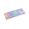 MODECOM VOLCANO LANPARTY RGB PUDDING EDITION Balta žaidimų klaviatūra (BLUE SWITCH) US