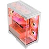 Kompiuterio Korpusas - Modecom Volcano SPACE APEX ARGB MIDI Tower Micro ATX/ATX/ITX Baltas