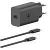 Motorola TurboPower 68W laidinis įkroviklis + USB-C kabelis 6.5A juodos spalvos