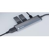 NATEC daugiaportinis „Fowler Slim“ USB-C šakotuvas, USB 3.0 x2, HDMI, 4K, USB-C PD