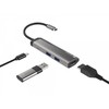 NATEC daugiaportinis „Fowler Slim“ USB-C šakotuvas, USB 3.0 x2, HDMI, 4K, USB-C PD