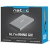 Kietasis diskas NATEC NKZ-0941 HDD/SSD external enclosure RHINO GO for 2.5" SATA - USB 3.0, Aluminum