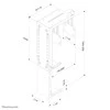 Neomounts Pakabinamas laikiklis NewStar PC komp. (PC aukštis: 30-53 cm / plotis: 8-22 cm)