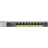 NETGEAR GS108LP Unmanaged Gigabit Ethernet (10/100/1000) Power over Ethernet (PoE) 1U Juodas, Pilkas