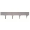 Prosperplast Dekoratyvinė tvorelė IBRA L390cm H18.6cm plastikinė/pilka