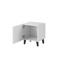 Cama Meble Naktinis Staliukas - Pafos 45x40x51 Cm, Baltas Matinis