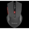 Žaidimų Pelė - Defender Accura MM-275 Optinė 1600DPI Juoda/Raudona