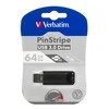 Verbatim PinStripe USB atmintukas 64 GB USB A tipo 3.2 Gen 1 (3.1 Gen 1) Juoda