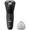 Barzdaskutė Philips elektrinis skustuvas | S1141/00 1000 serija | Veikimo laikas (maks.) 40 min | Drėgnas ir sausas | NiMH | Gilus Juodas
