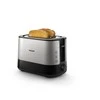 „Philips Viva Collection“ skrudintuvas HD2637/90 Ypač platus skrudintuvas su 2 angomis, įmontuotas bandelių šildytuvas, Juodas