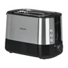 „Philips Viva Collection“ skrudintuvas HD2637/90 Ypač platus skrudintuvas su 2 angomis, įmontuotas bandelių šildytuvas, Juodas