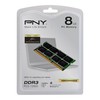 Nešiojamo kompiuterio atmintis PNY Technologies PNY 8GB DDR3 1600MHz atminties modulis 1 x 8 GB