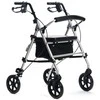 MDH Judėjimo Priemonė - Aliuminis Stovas 120kg Talpa, Reguliuojamas Sėdynė 51-56cm, Sulankstomas