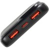 „RivaCase“ išorinė baterija 10 000 mAh USB-C 20 W LCD, 1 x WE/WY USB-C PD 20 W, 2 x USB-A QC 3.0 18 W, JUODA