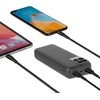 „RivaCase“ išorinė baterija 20 000 mAh USB-C 20 W LCD, 1 x įvestis/išvestis USB-C PD 20 W, 2 x USB-A QC 3.0 18 W, juoda