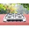 Promis KG400B hob baltas Countertop Gas 4 zone(s)