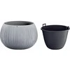 Prosperplast Gėlių vazonas Beton Bowl 19x29cm Pilka