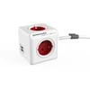 Allocacoc PowerCube Extended USB 1,5 m - raudona